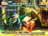 une photo d'Ã©cran de Capcom VS SNK Pro sur Sony Playstation